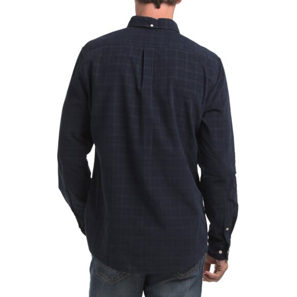BARBOUR Navy Harthill Tailored Fit Shirt - Picture 2 of 2